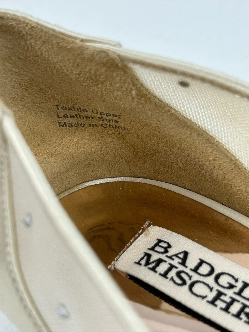 Badgley Mischka Quinn Embellished Flats Gold Satin Size 9.5 NWOT